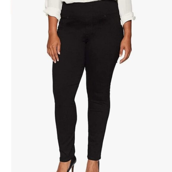 Lee Sculpting Slim Skinny Pull-On Plus, Black 20W - Picture 4 of 8